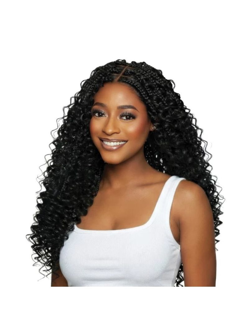deep mega brazilian, deep human hair blend, deep feather micro, deep mane concept, feather micro crochet, crochet mane concept, mega brazilian human hair blend, human hair blend crochet, TheCocoBeauty, Deep, 18", Mega, Brazilian, Human, Hair, Blend, Feath