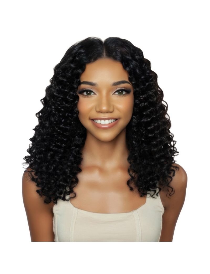 Deep Wave 14 Feather Micro Human Hair Crochet Braid Mane Concept