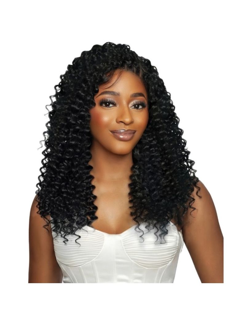 water wave mega brazilian, water wave human hair blend, water wave feather micro, water wave mane concept, feather micro crochet, crochet mane concept, mega brazilian human hair blend, human hair blend crochet, TheCocoBeauty, Water, Wave, 18", Mega, Brazi