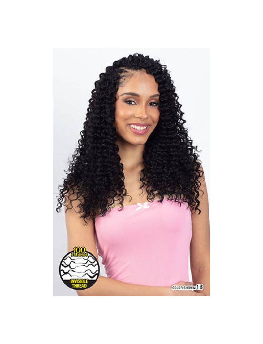 Deep Curl 18 Bloom Bundle Feather Crochet Braid Mayde Beauty
