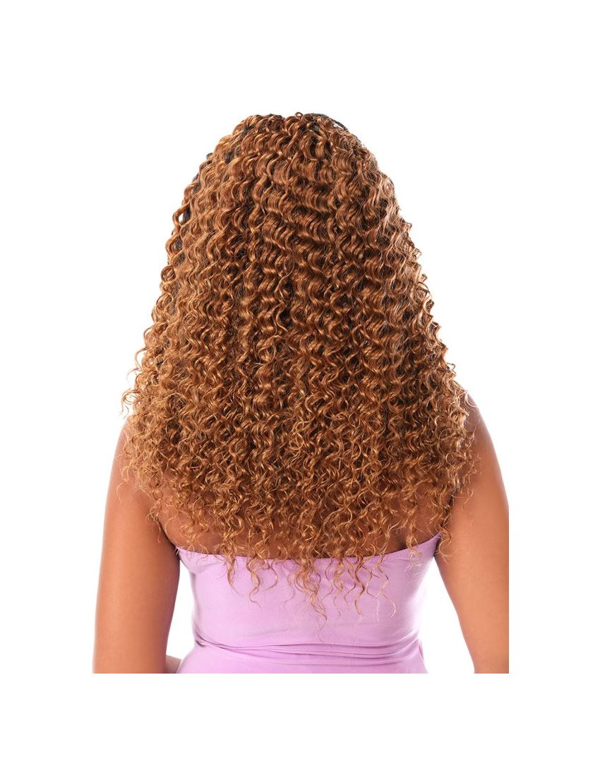 Deep Wave Soprano Virgin Remy Human Hair Feather Line Crochet Beauty Elements