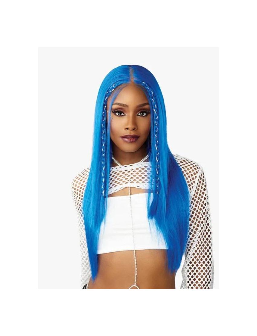 Diamond Gal Shear Muse Festi Gal Y Part Glueless HD Lace Front Wig Sensationnel