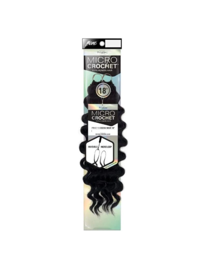 Ocean Wave 18 100 Human Hair Feather Micro Crochet Braid Mane Concept