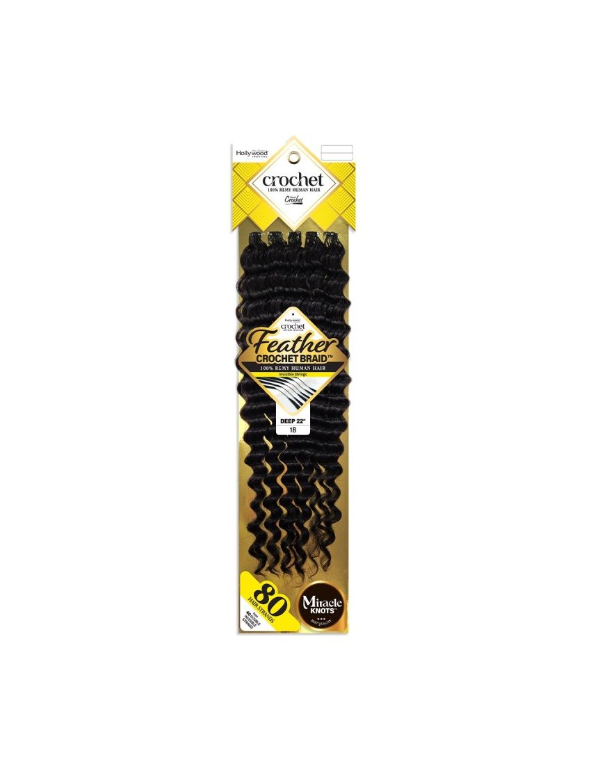 Deep 100 Remy Human Hair Feather Crochet Braid Zury Hollywood