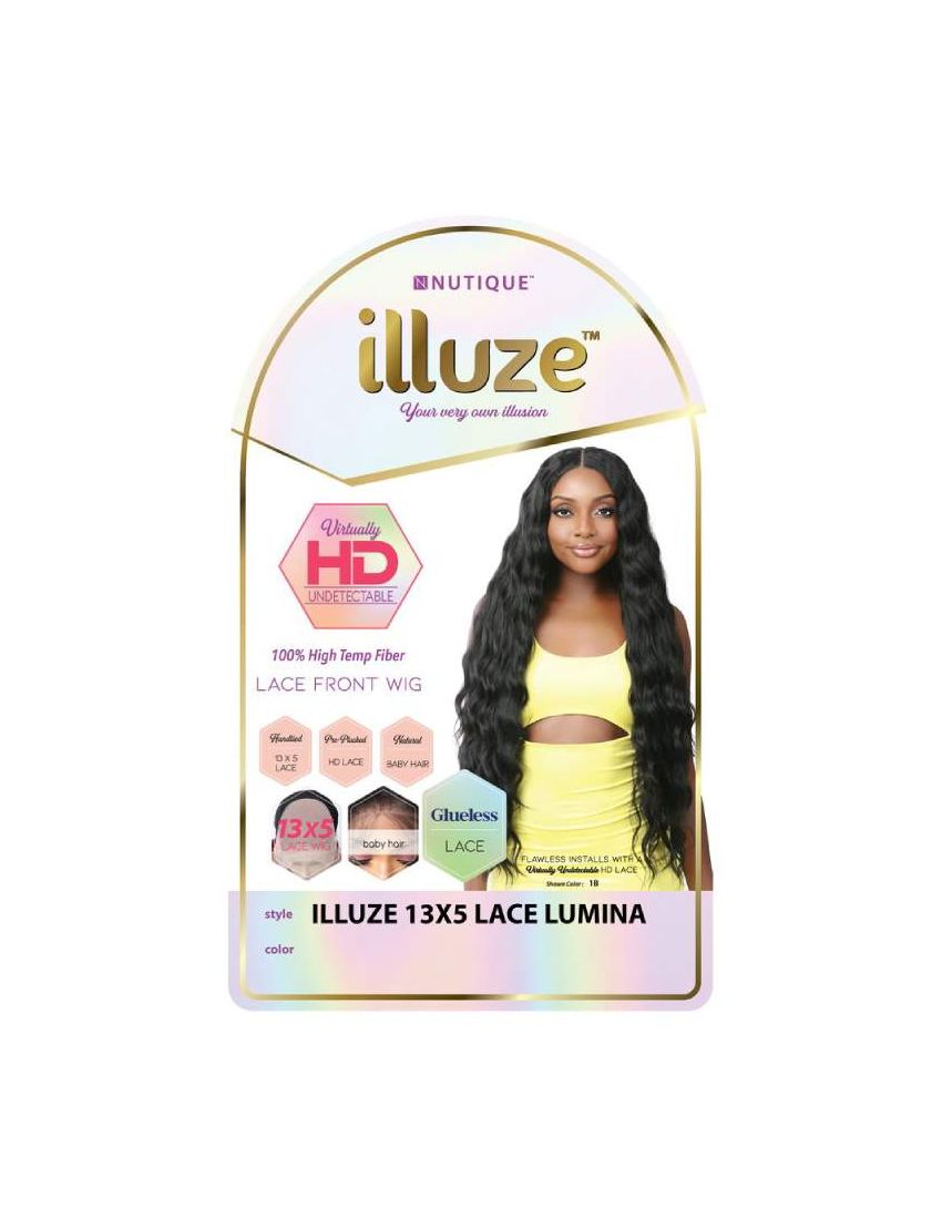 Lumina 13X5 100 Human Hair HD Lace Front Wig Illuze Nutique