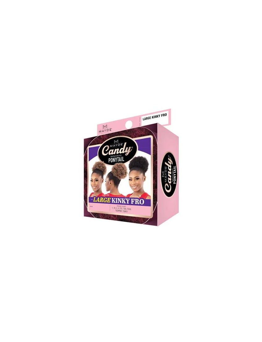 Large Kinky Fro Candy Drawstring Ponytail Mayde Beauty