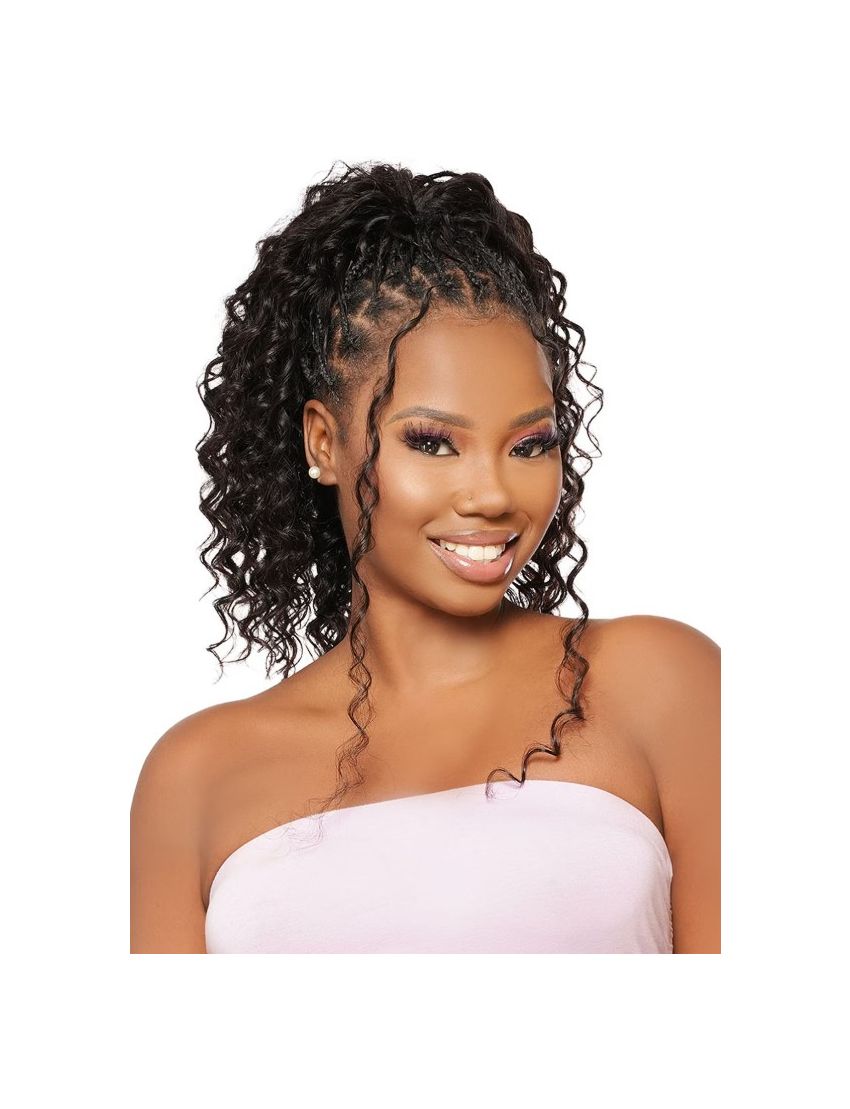 Loose Deep 18 Soprano Virgin Remy Human Hair Feather Line Crochet Beauty Elements