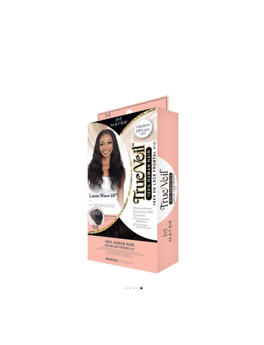 Loose Wave 26 True Veil Human Hair 13X5 Hd Lace Frontal Wig Mayde Beauty