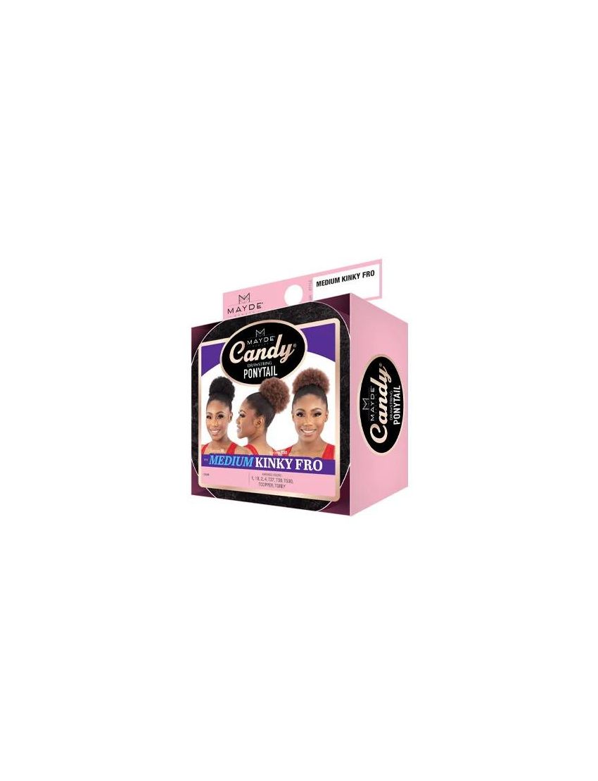 Medium Kinky Fro Candy Drawstring Ponytail Mayde Beauty