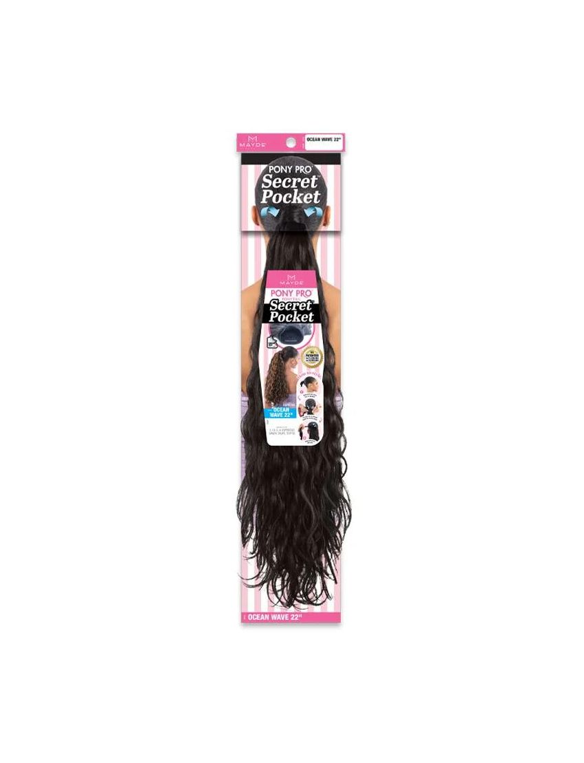Ocean Wave 22 Secret Pocket Pro Ponytail Mayde Beauty