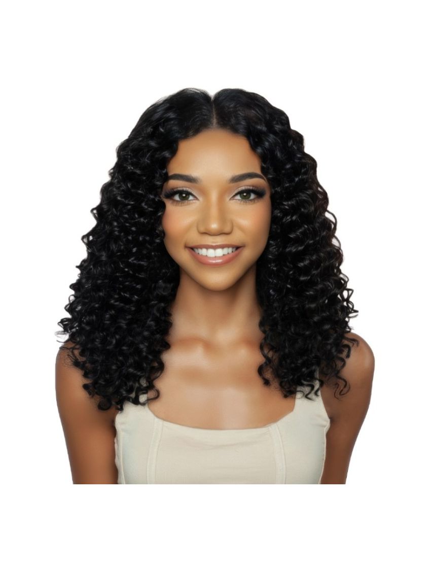 Deep Wave 14 Feather Micro Human Hair Crochet Braid Mane Concept