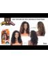 Drama Flip N Fine Drawstring Full Cap Half Wig Model Model
