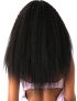 Kinky Straight 14 Soprano Virgin Remy Human Hair Feather Line Hair Crochet Beauty Elements